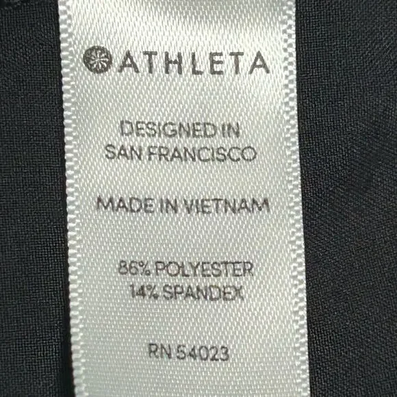 Athleta Women's Size 8 Tribeca Crop Wide Leg Pant Snap Hems Black 281969 - Picture 7 of 7